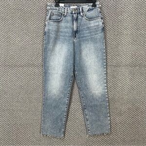 Good American Super High Rise Straight Fit Jeans - Light Blue 4/27